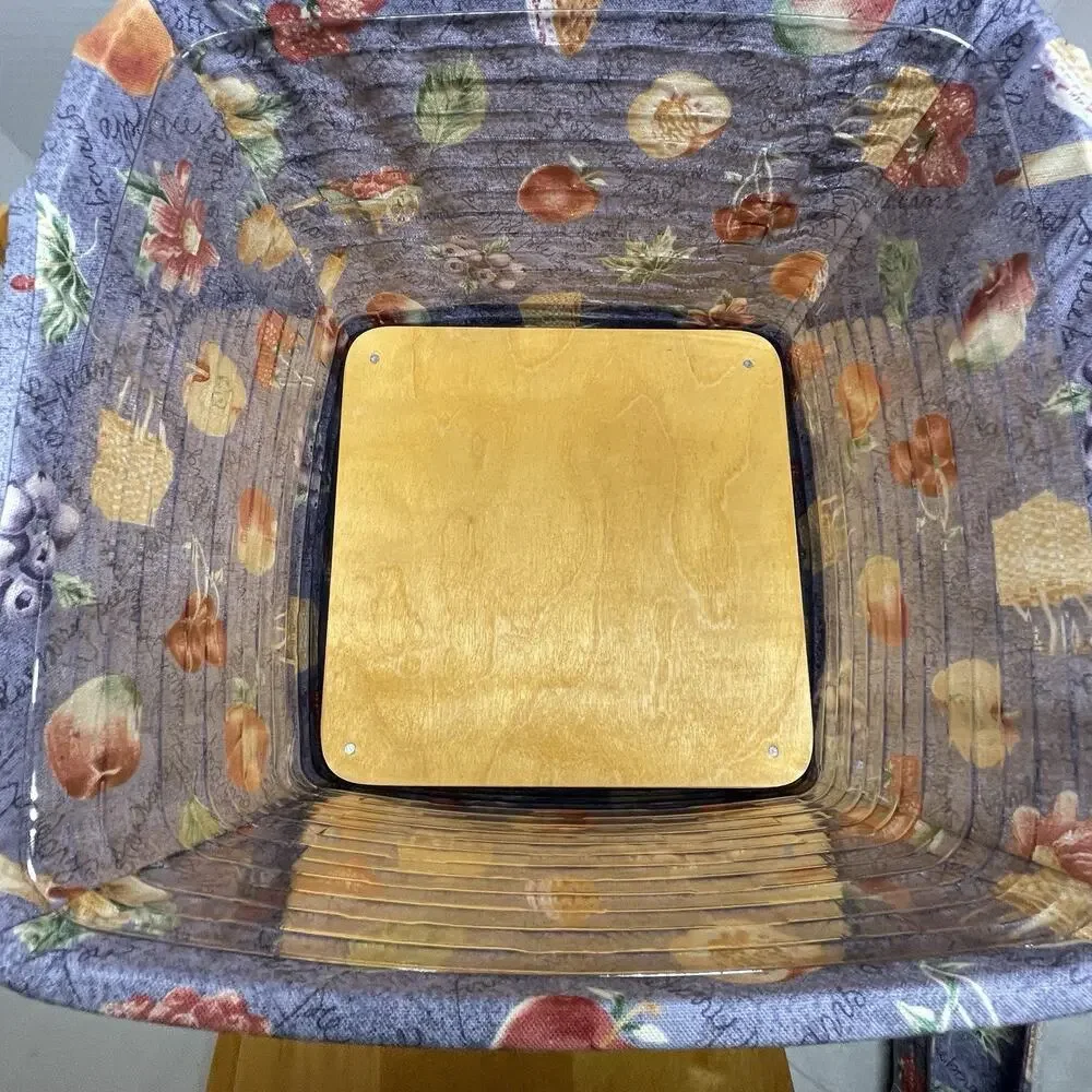Longaberger 1998 Grandma Bonnie’s 2 Pie Basket Liner Plastic Protector 1 Riser